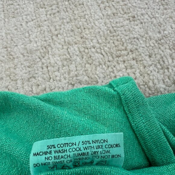 Michael Stars Green Faux Wrap Cotton Tank Top OS - Picture 7 of 7